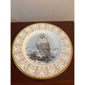 Boehm Snowy Owl Collector Plate Edward Marshall Boehm Bone China Limited Edition